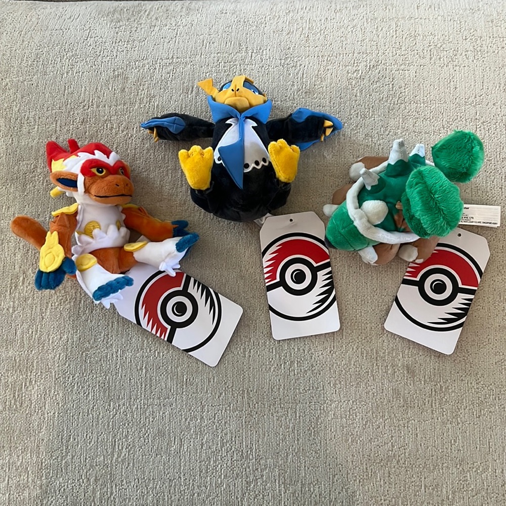 Set of Pokémon Sitting Cuties Plush